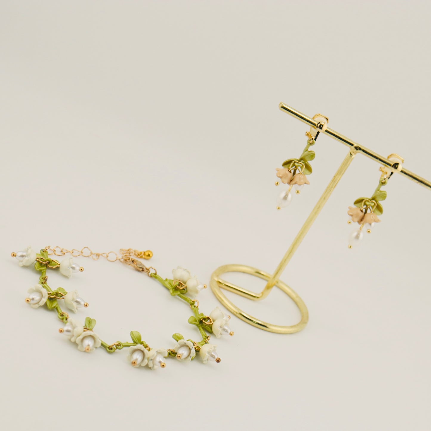 Glooming Blooming Sets - Clip On Earrings & Bracelet