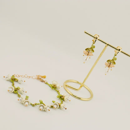 Glooming Blooming Sets - Clip On Earrings & Bracelet