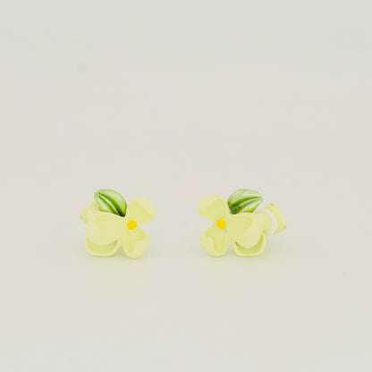 Wild Flower Clip On Earrings