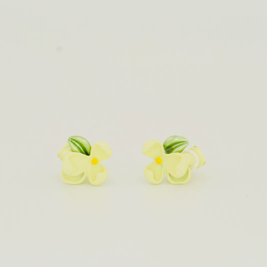 Wild Flower Clip On Earrings