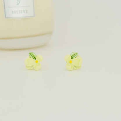 Wild Flower Clip On Earrings