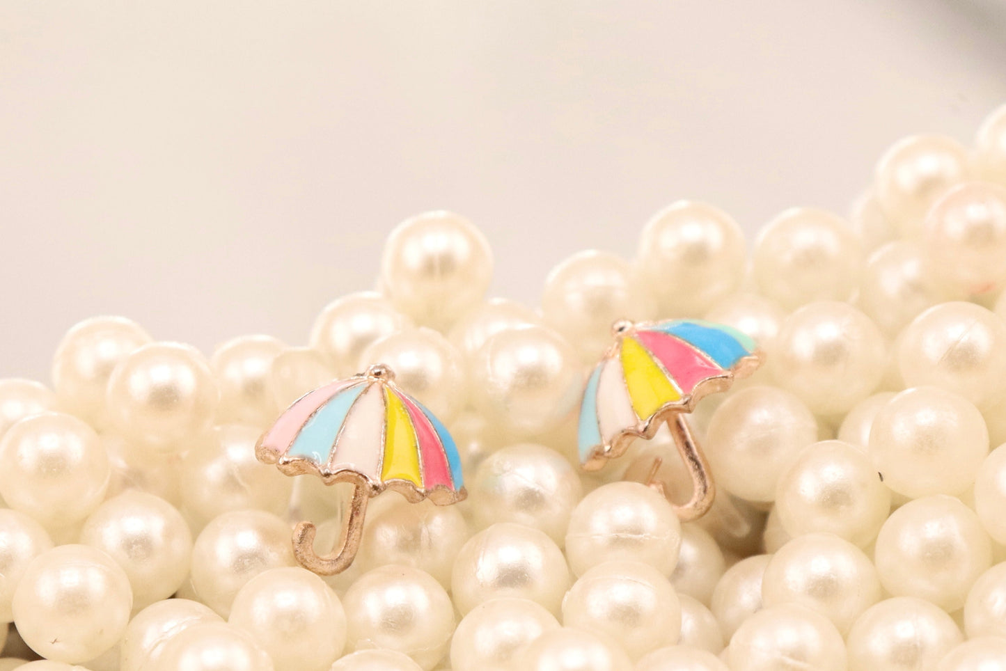 Sassy Umbrella Clip On Earrings