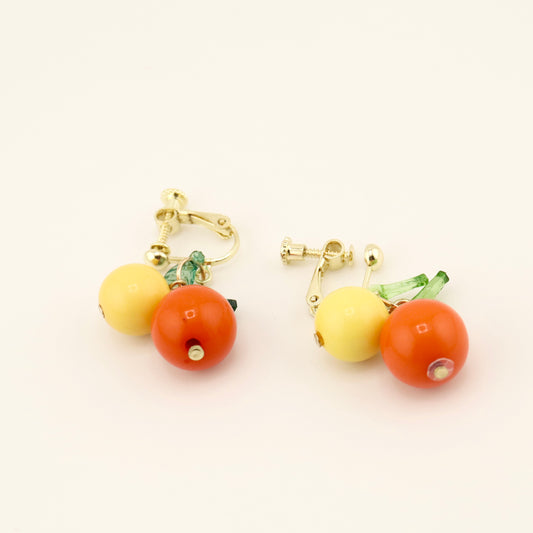 Citrus Charms Clip On Earrings