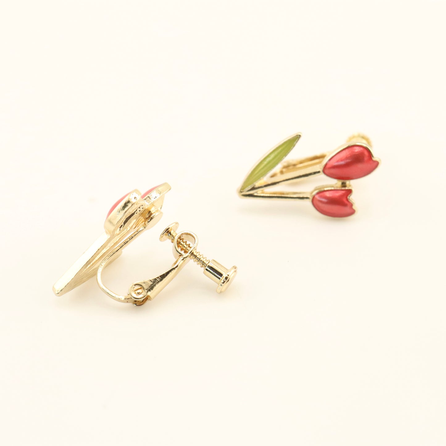 Tulip Treasures Clip On Earrings