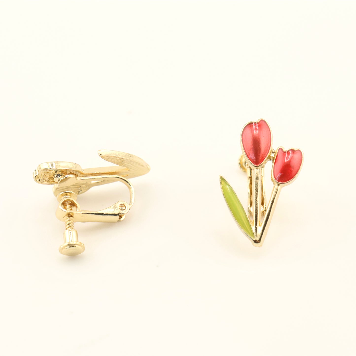 Tulip Treasures Clip On Earrings