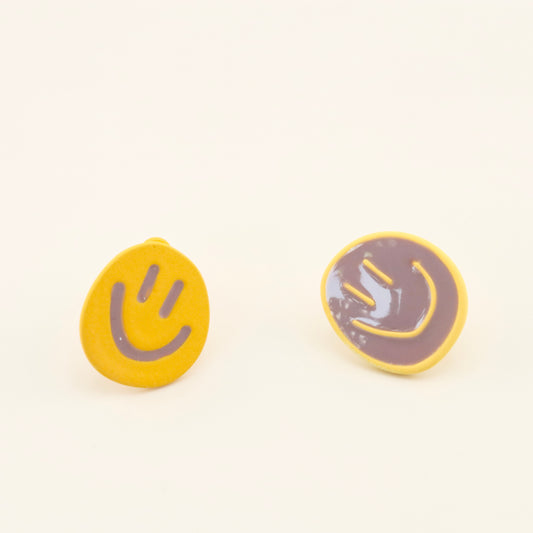 Happily Smile Clip On Earrings